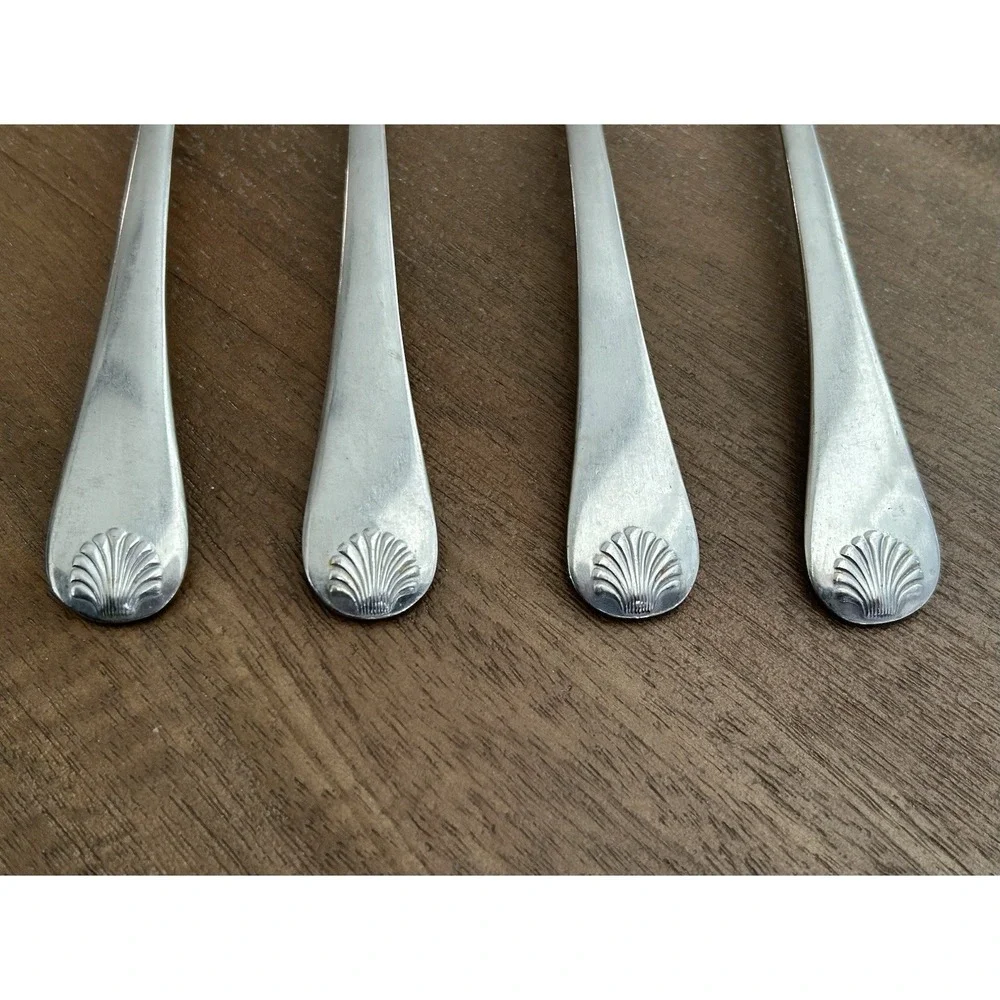 Reed & Barton Seychilles Seashell Dinner Forks Set Of 4 Beach